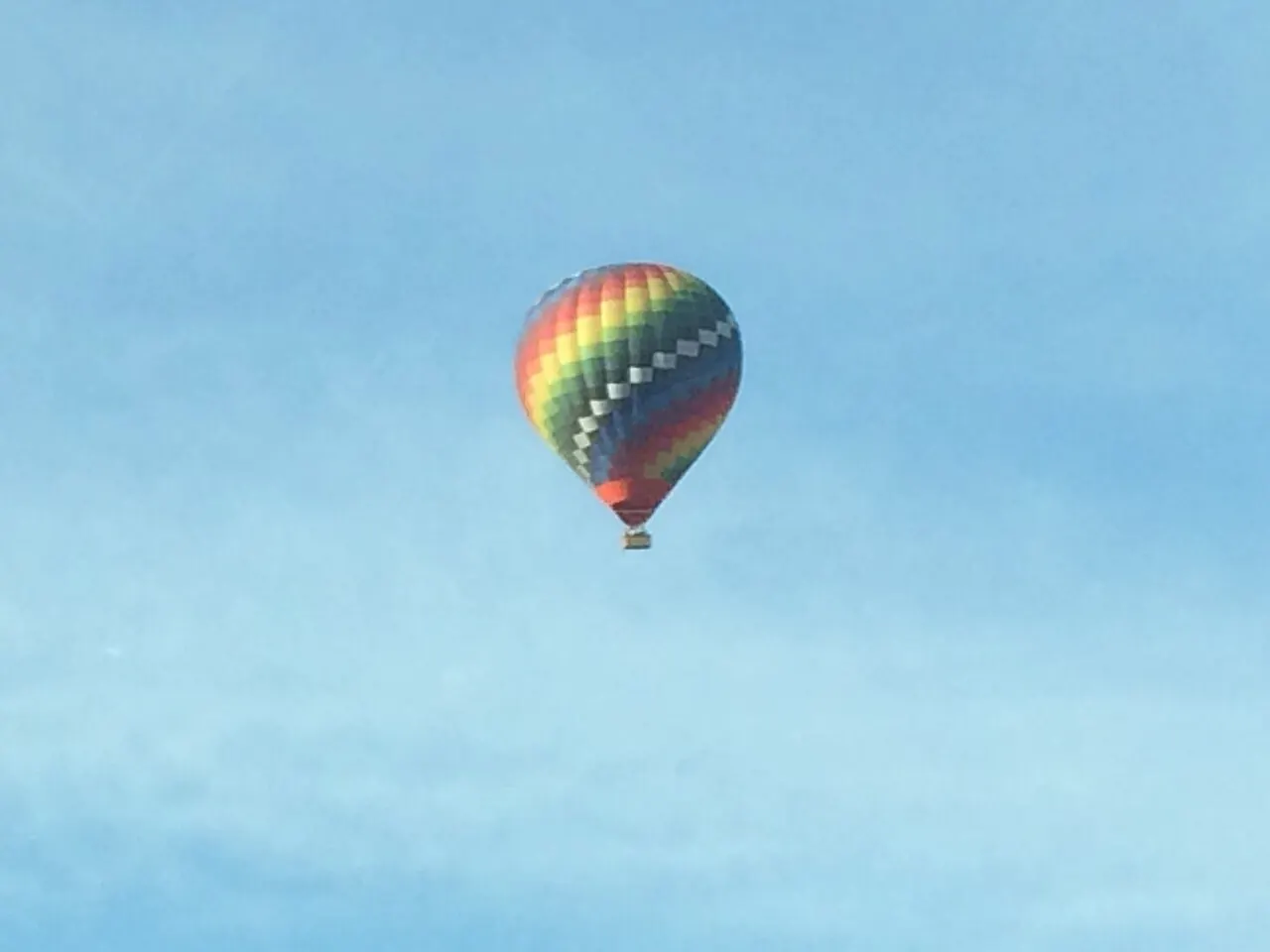 A hot air balloon outside Phoenix, Arizona